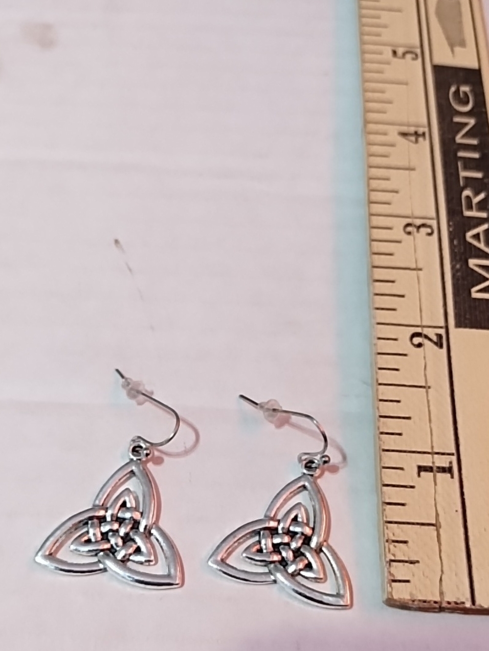 NWT Silver Celtic Knot Drop Earrings - Women Jewelry - Picture 2 of 3